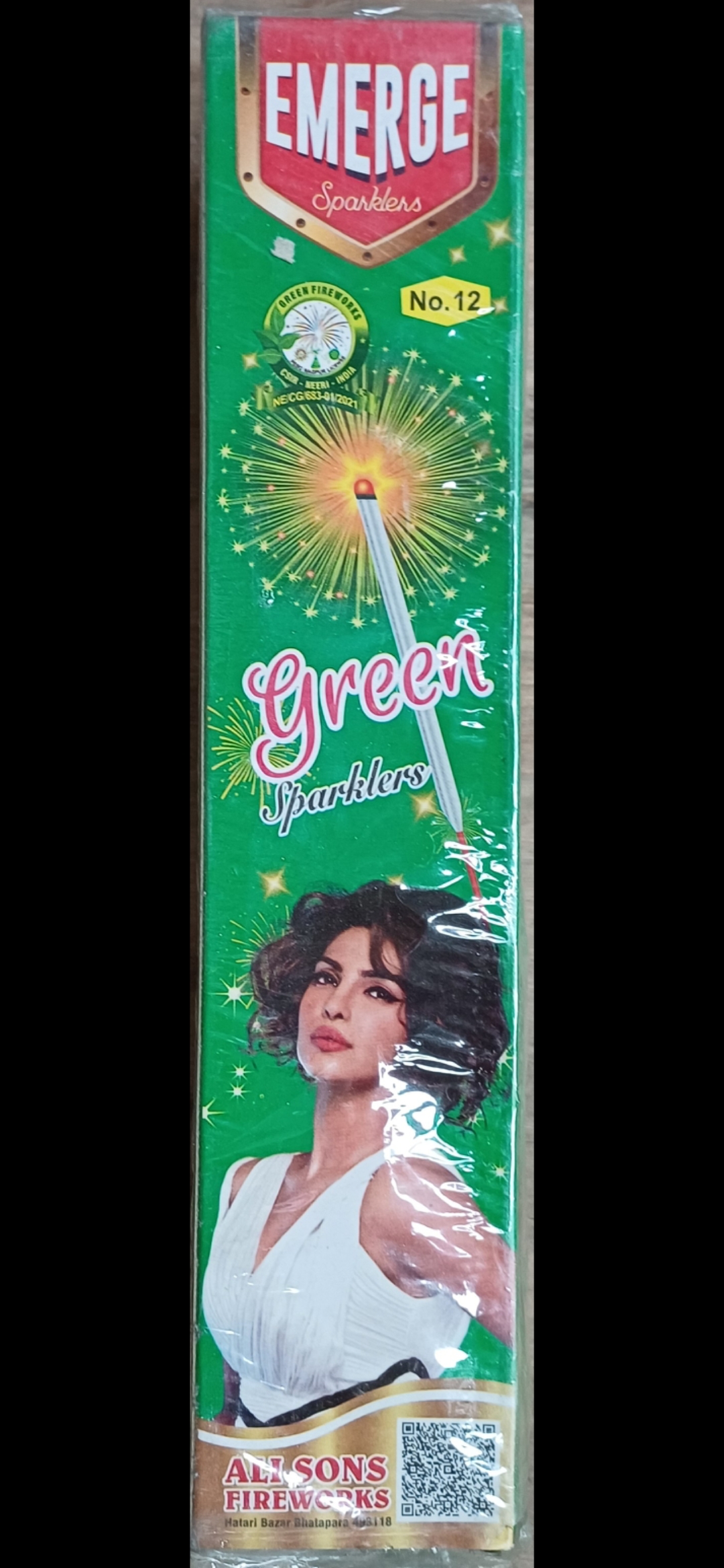 12 no green sparkle   5 box